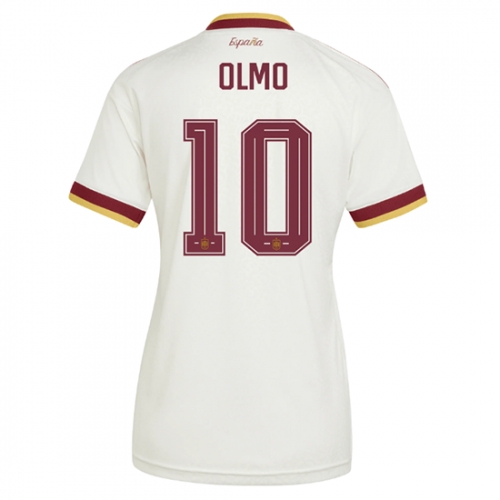 Billige Fotballdrakt Spania Dani Olmo #10 Replika Bortedrakt Dame VM 2026 Kortermet Billige Fotballdrakt Spania Dani Olmo #10 Replika Bortedrakt Dame VM 2026 Kortermet